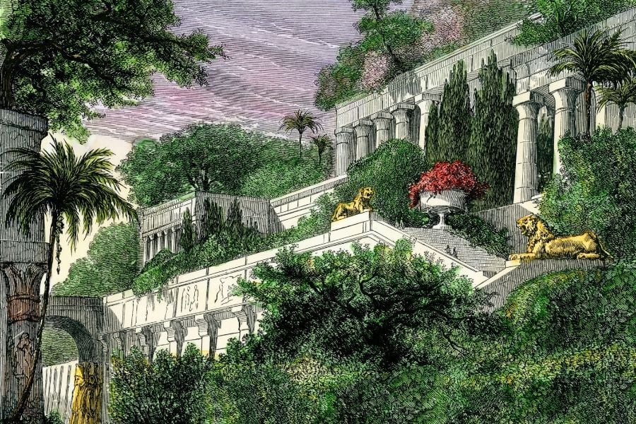 Illustration of the Hanging Gardens of Babylon. Source: The Independent