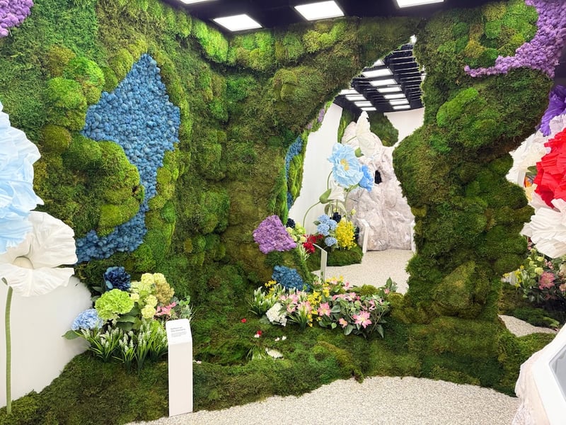 Moss Wall in a retail space