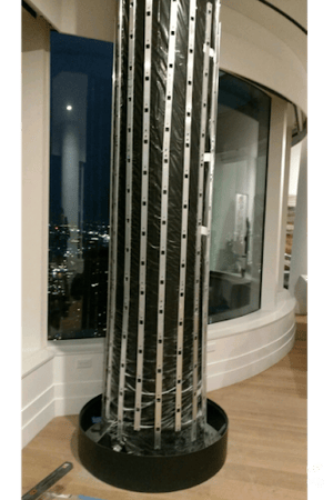 Wrapped Column Ready for Plants