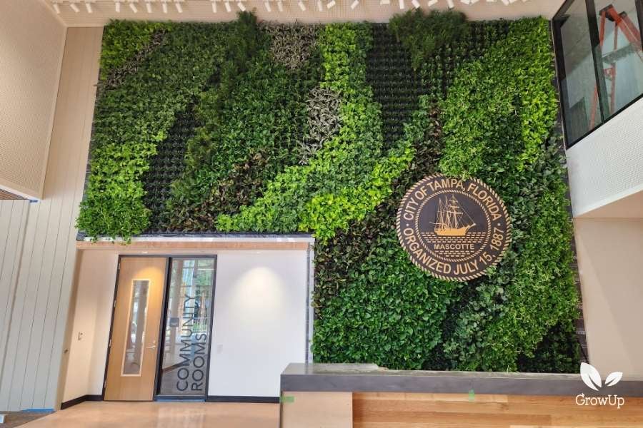 City of Tampa living greenwall installation