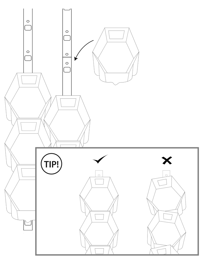 Diagram of the pot installation