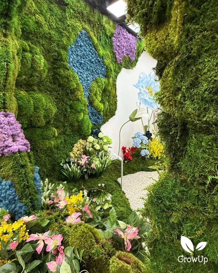 Storefront moss wall installation in New York City
