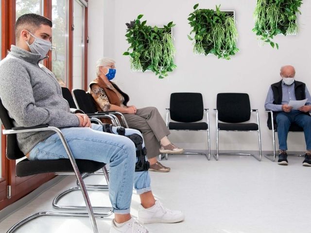 Freedom series anywhere units in a doctor's waiting room
