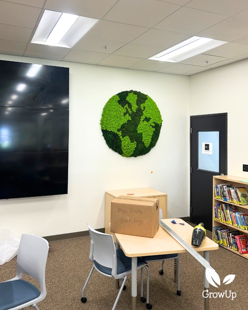 Moss Wall Globe