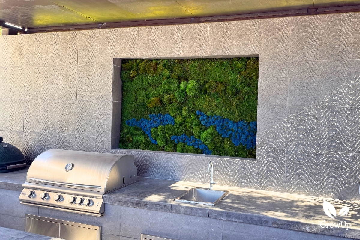Carey Lampel barbecue moss wall