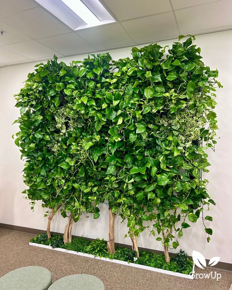 St Margaret's School living wall forest