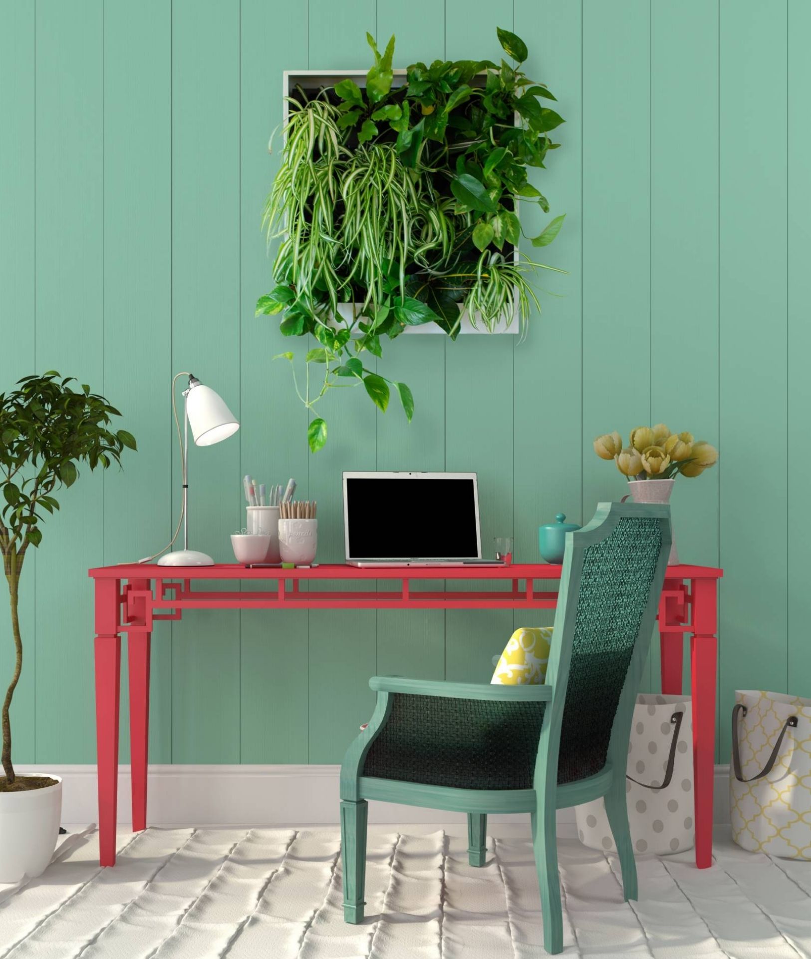 Workspace office wall mounted living wall Workspace office wall mounted living wall