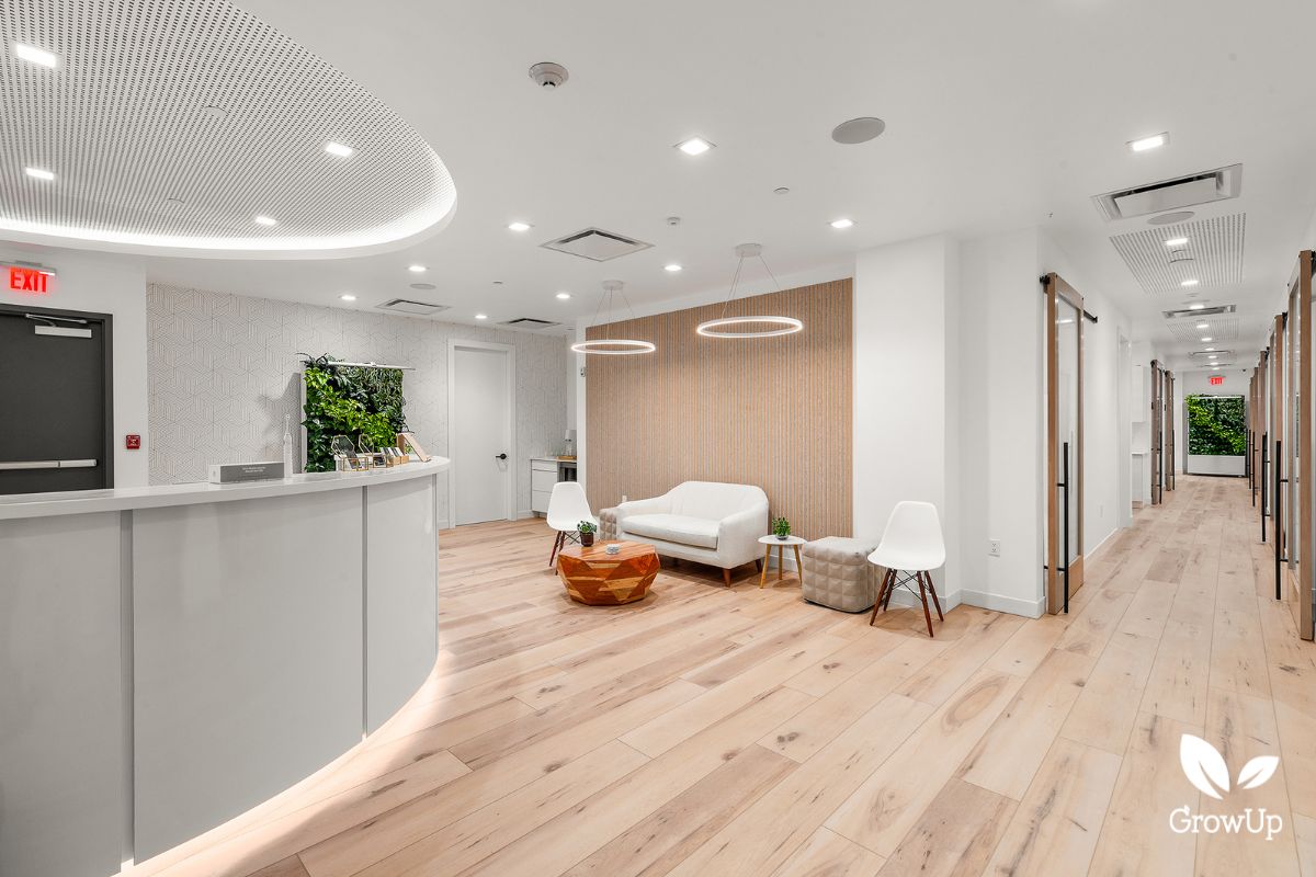 Dentist office with living walls