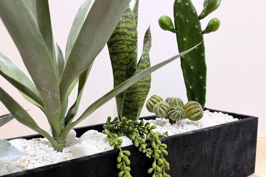 Close Up of Replica Planter Arrangement
