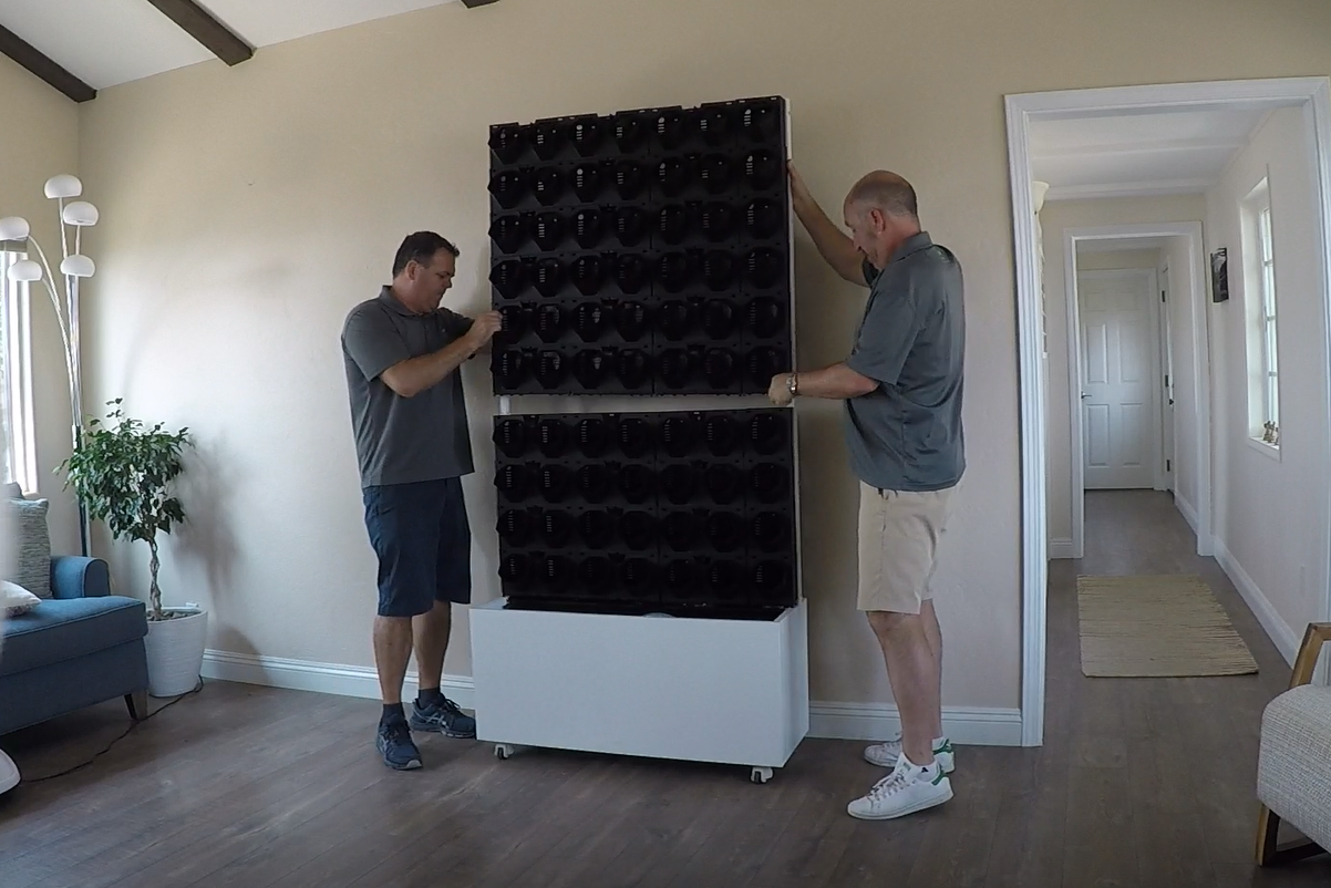 installing an indoor living wall