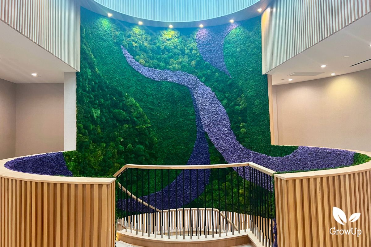 LA New Build moss wall 