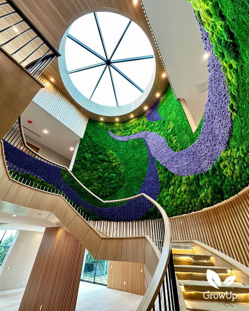 LA New Build moss wall 