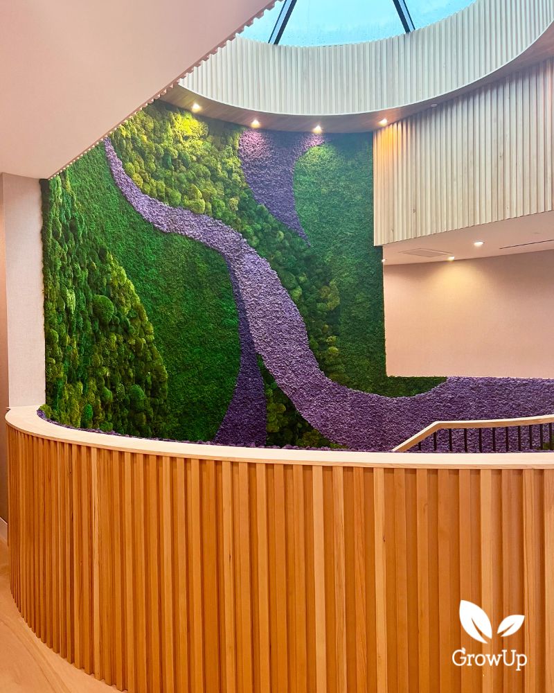 LA New Build moss wall 
