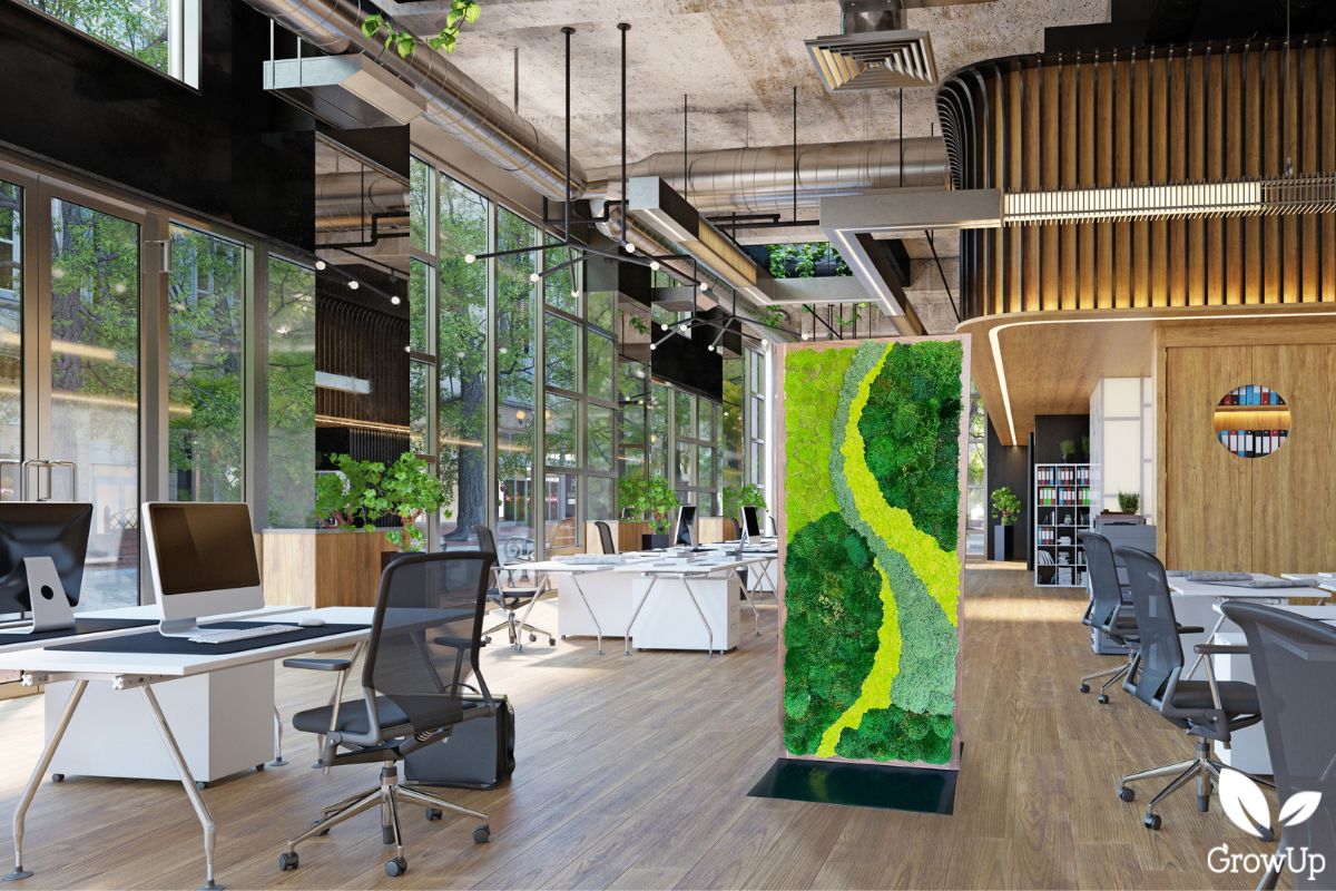 Prebuilt moss divider