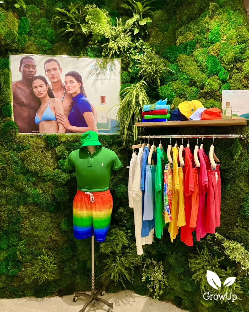 Polo Ralph Lauren moss wall 