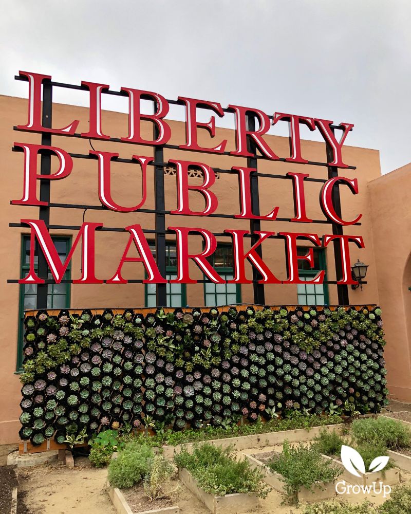 Liberty Public Market Outdoor green wall 