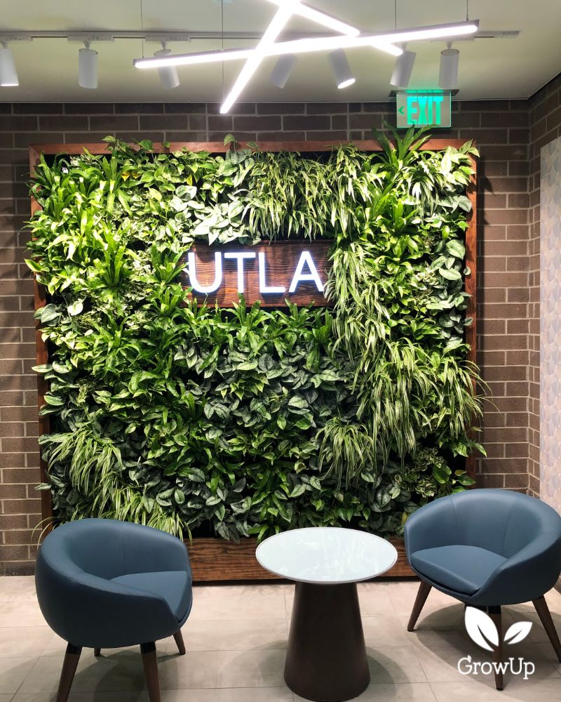 Living Wall with Sign